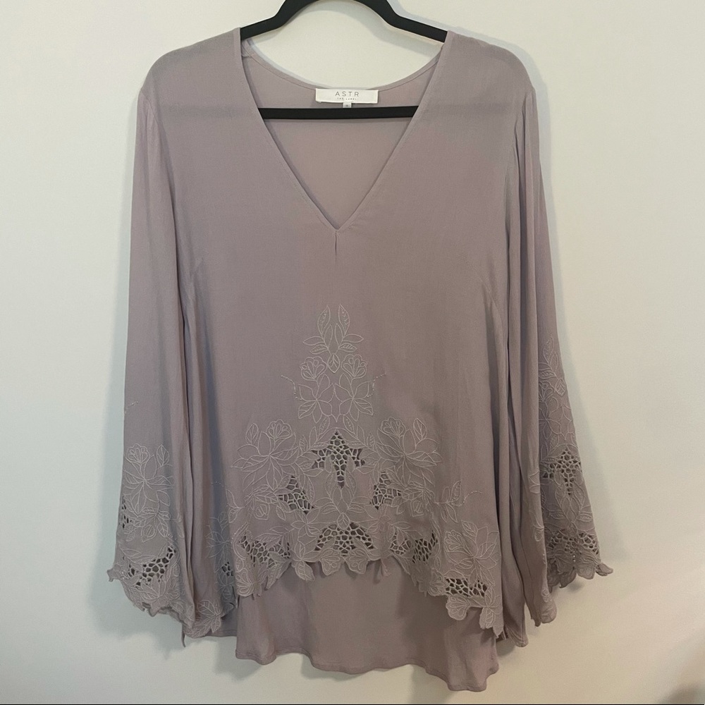 ASTR bell sleeve top